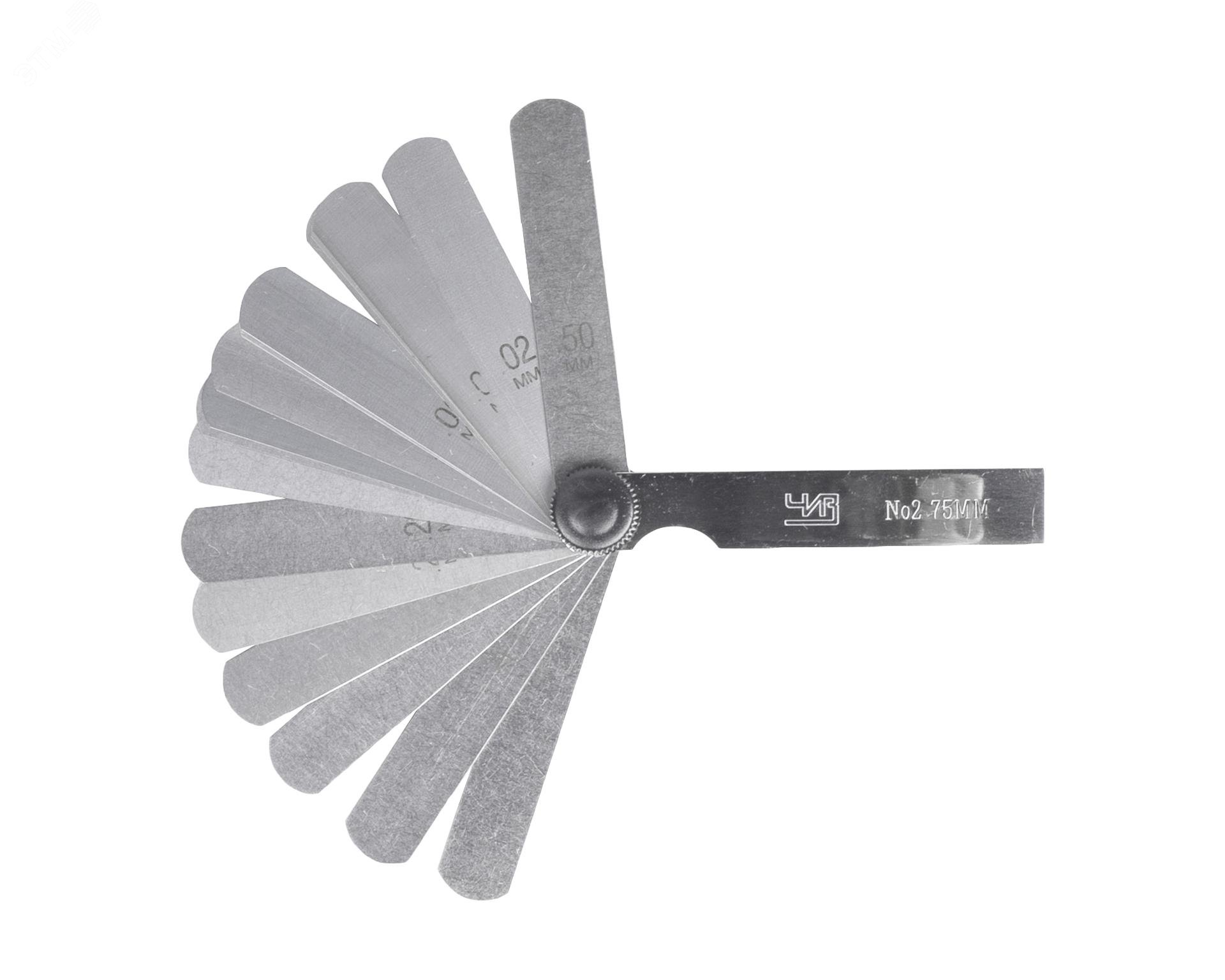 Изображение товара Станочный набор щупов N2 0,02-0,5 мм с поверкой, 70 (75) шт