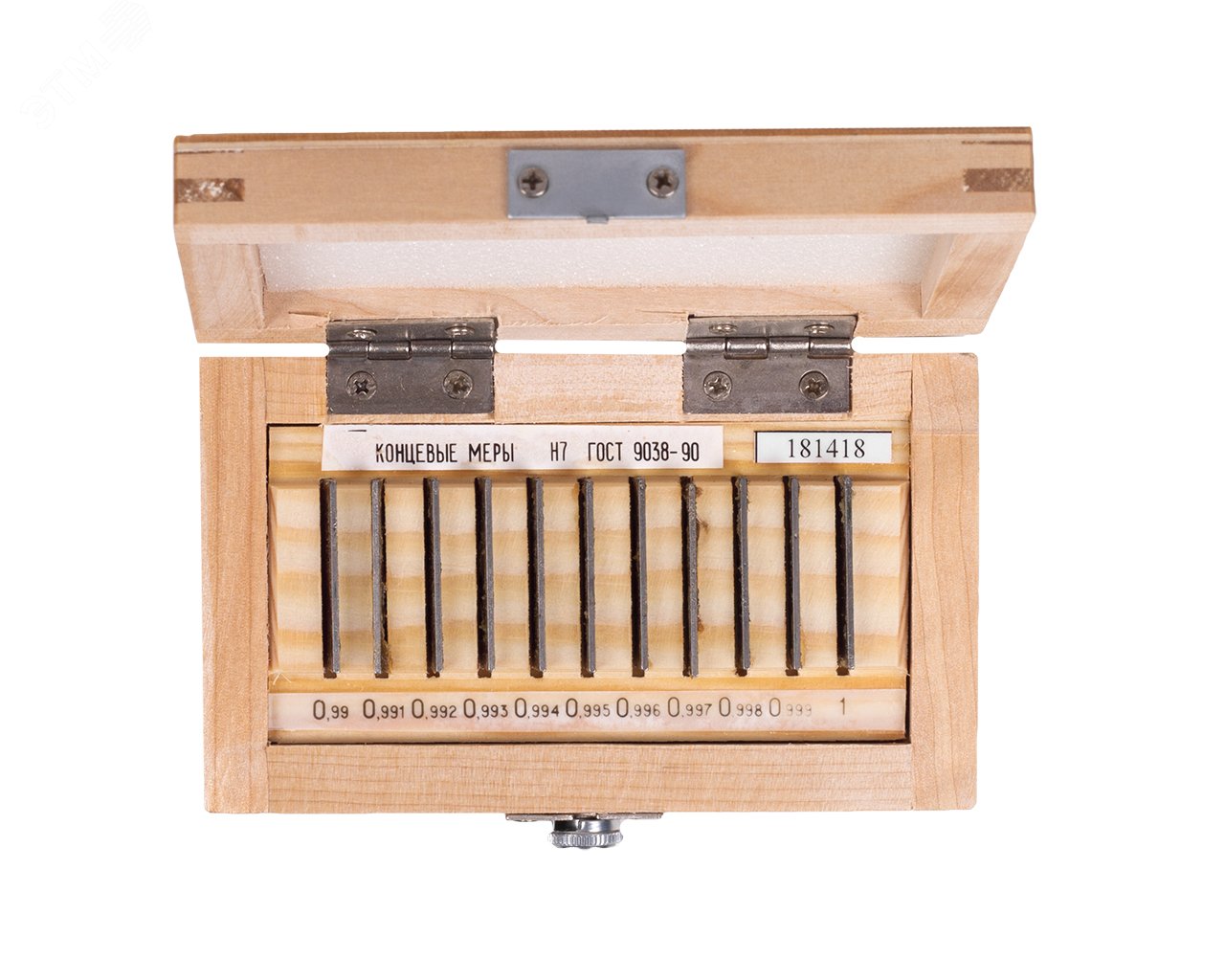 Изображение товара Набор эталонных мер длины КМД N 7 кл. 1 (1-Н7) для точных измерений