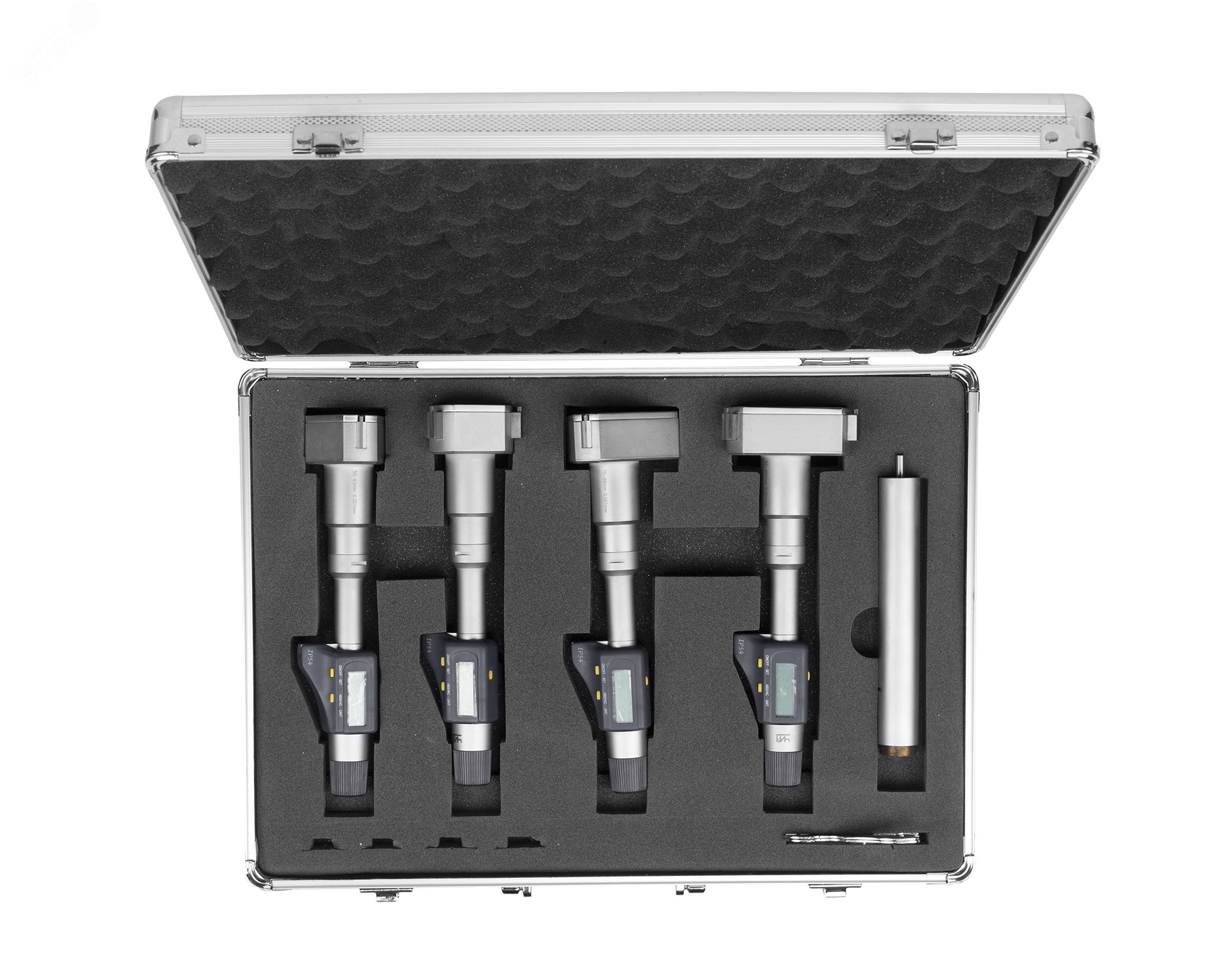 Изображение товара Набор нутромеров микрометрических 3-точечных с цифровыми считывающими устройствами