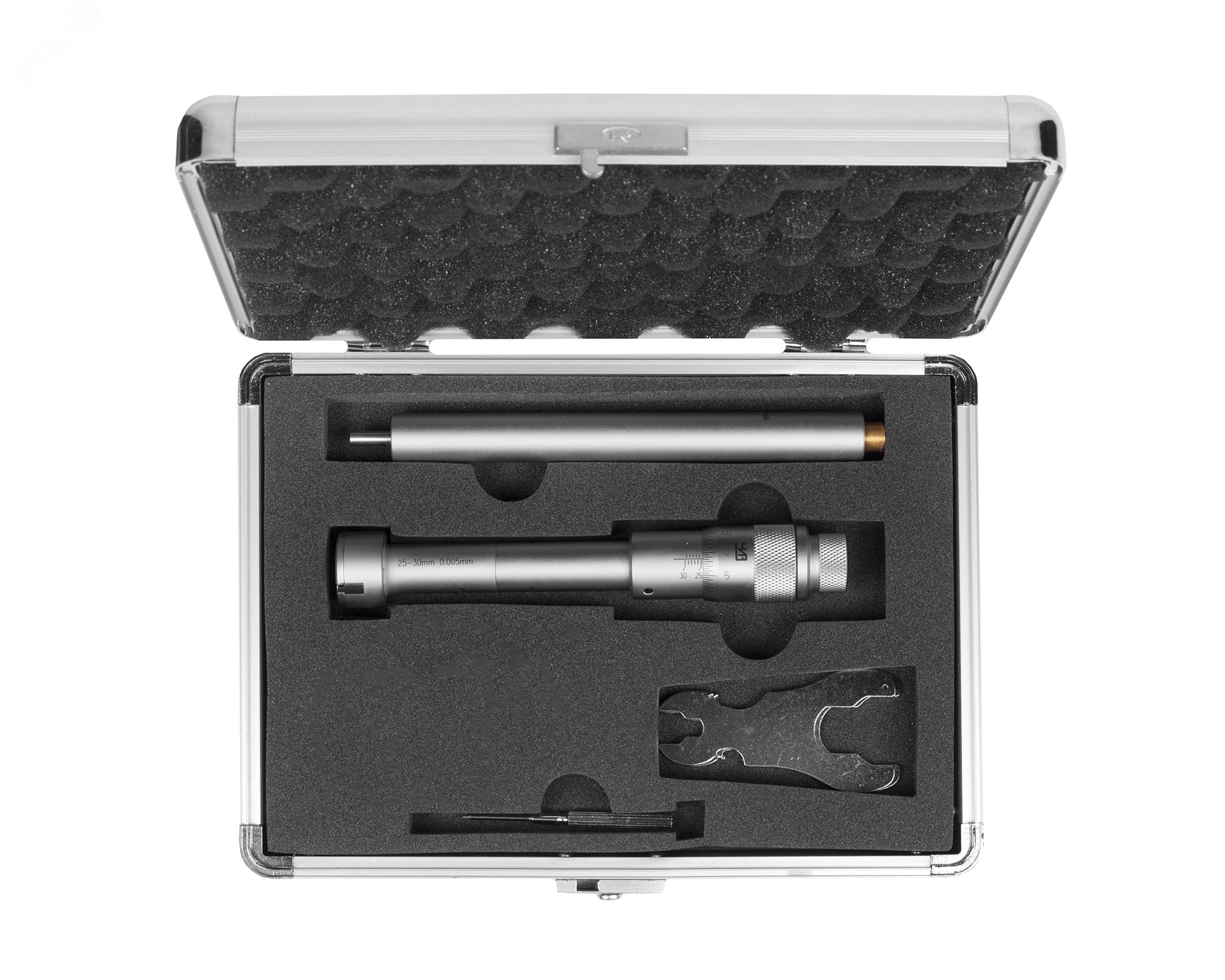 Изображение товара Нутромер микрометрический 3-точечный 25-30 0. 005 у/к - инструмент для точных измерений отверстий