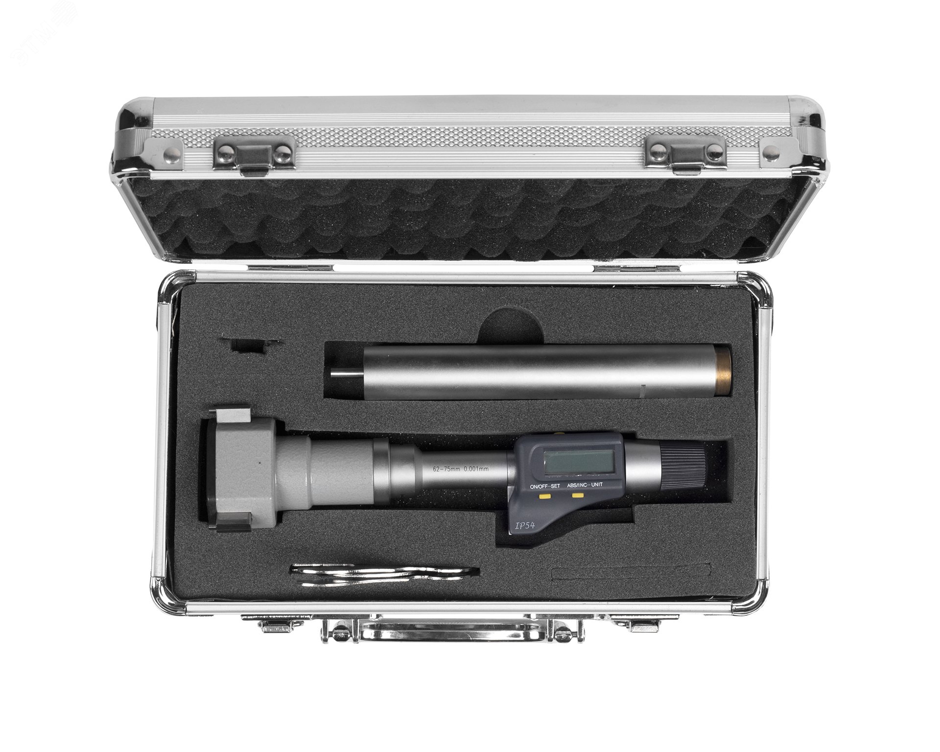 Изображение товара Нутромер микрометрический 3-точечный электронный 62-75 0.001 у/к ЧИЗ