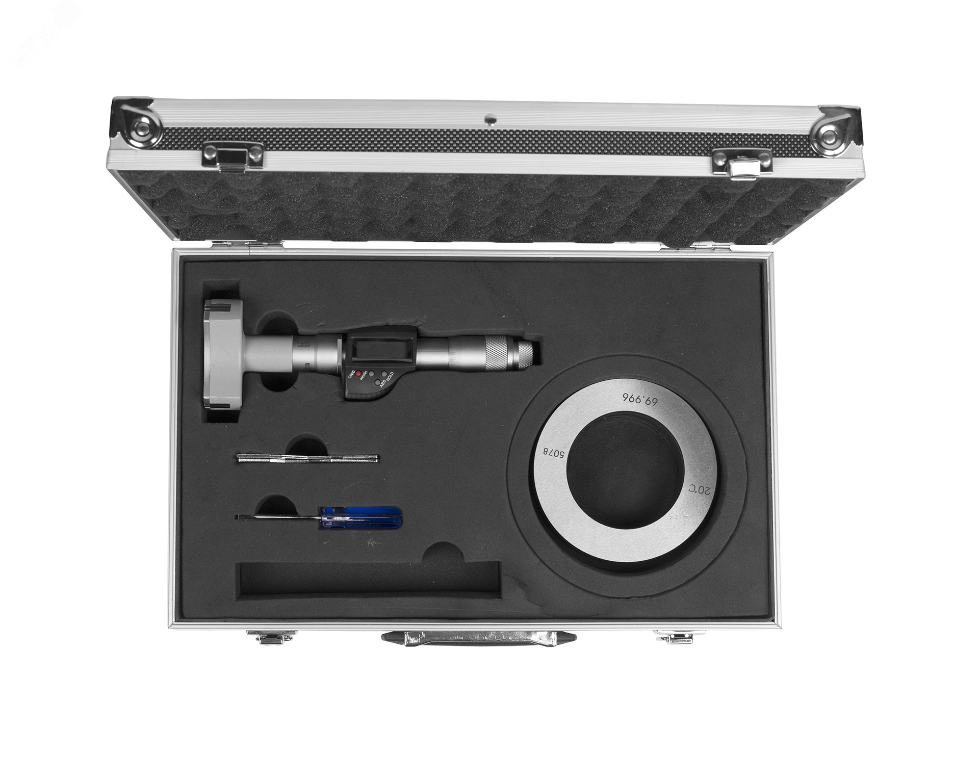 Изображение товара Нутромер микрометрический 3-точечный электронный 70-80 0.001 у/к ЧИЗ
