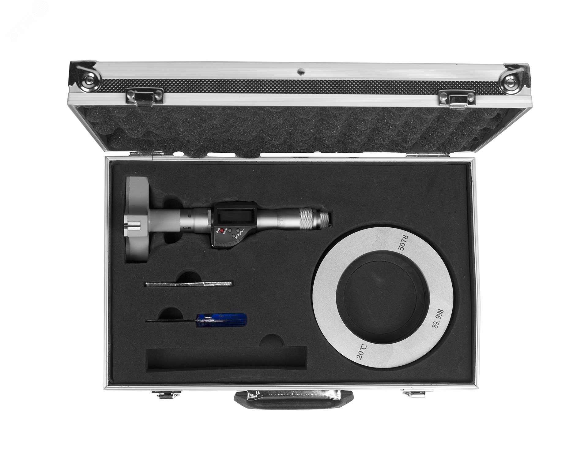 Изображение товара Нутромер микрометрический 3-точечный электронный 90-100 0.001 у/к ЧИЗ