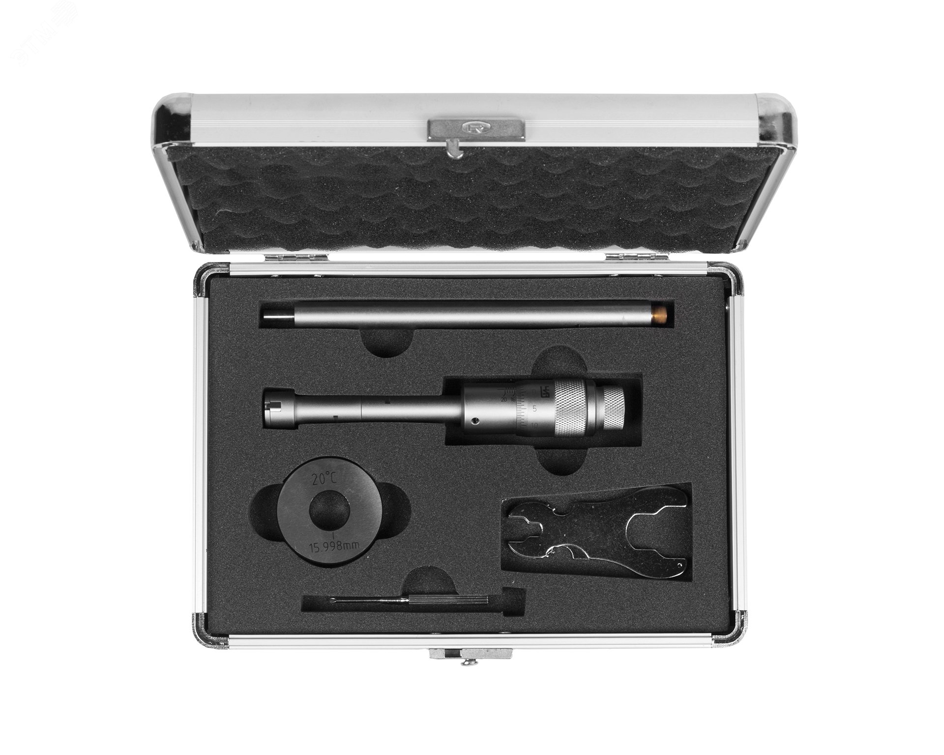 Изображение товара Нутромер микрометрический 3-точечный 16-20 0.005 у/к (шт)