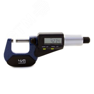 Изображение товара Микрометр электронный цифровой МКЦ-25 0.001 2-кнопочный (шт)