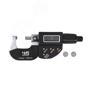 Изображение товара Микрометр электронный цифровой МКЦ-25 0.001 мм 4-кн. (шт)