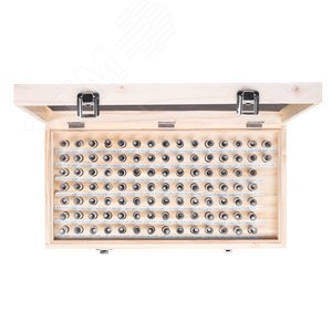 Изображение товара Набор гладких калибров 5,01- 6,00 +/-0,001 шаг 0,01 (1 упак - 100шт) (упак)