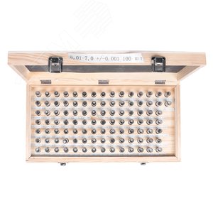 Изображение товара Набор гладких калибров 6.01-7.0 +/-0.001 шаг 0.01 (упак)