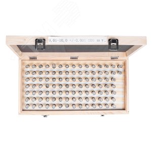 Изображение товара Набор гладких калибров 9.01-10.0 +/-0.001 шаг 0.01 (упак)