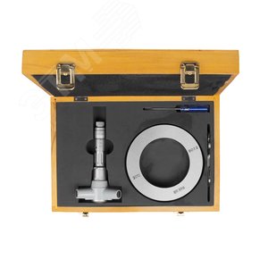 Изображение товара Нутромер микрометрический 3-точечный 90-100 0.005 с устаночным кольцом (шт)