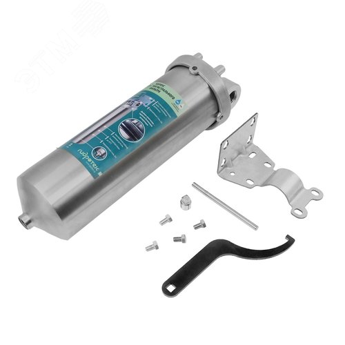 Изображение товара Корпус магистрального фильтра HPS-10C-10SL 1/2", из нержавеющей стали (шт)