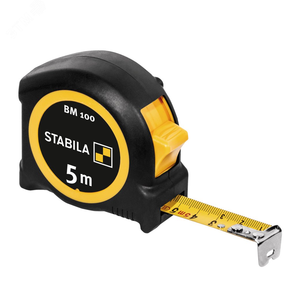 Изображение товара Карманная рулетка STABILA BM 100 5м легкая и надежная для строительных и бытовых работ