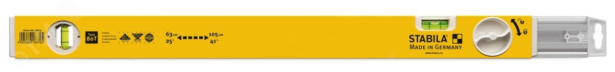 Изображение товара Телескопический уровень STABILA 80T 63-105 см профессиональный Германия