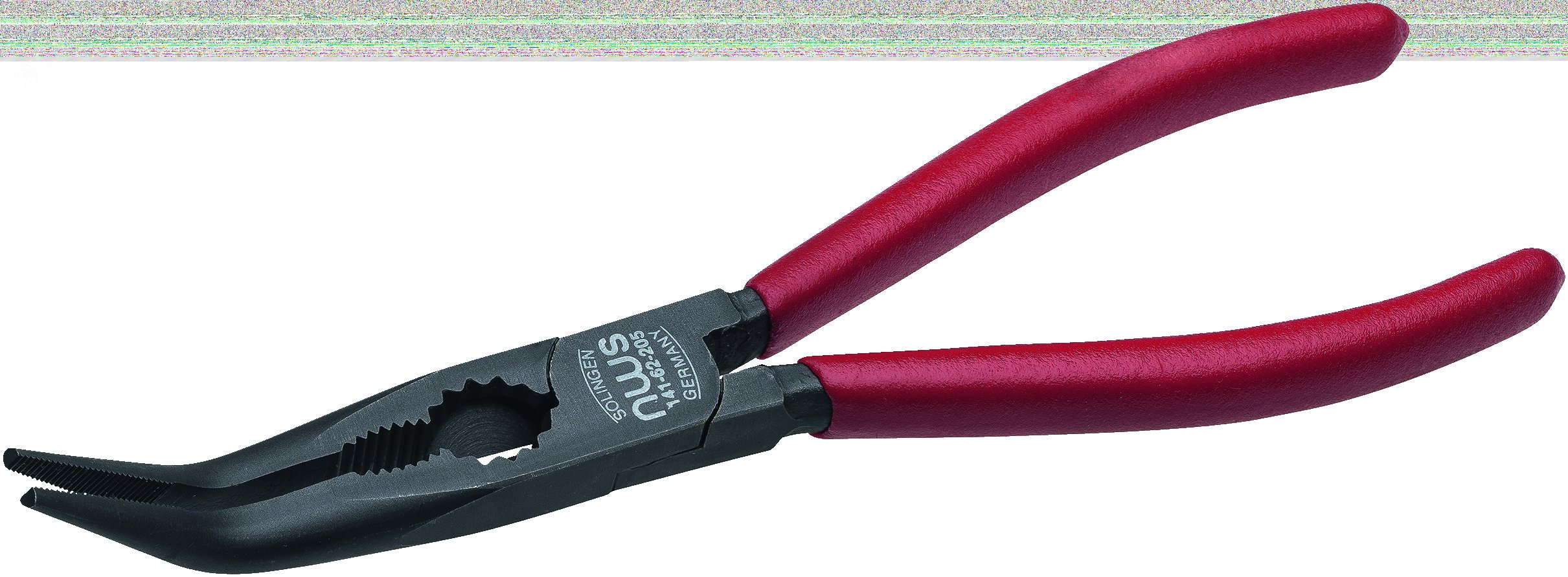 Изображение товара Длинногубцы загнутые 45 град., 170 мм, покрытие TitanFinish, обливные рукоятки (шт)