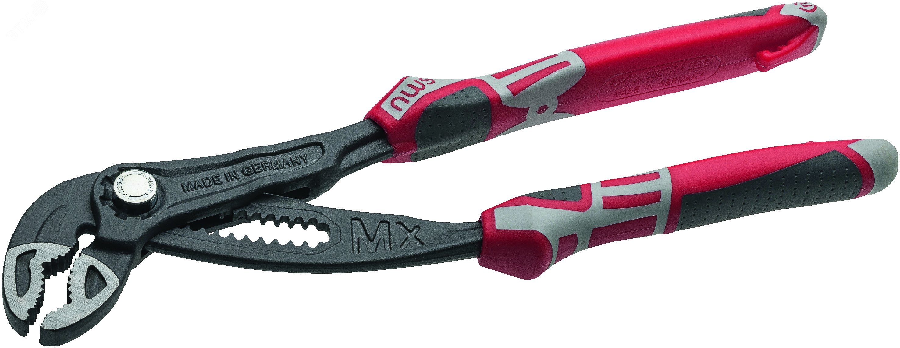 Клещи переставные Maxi MX, 250 мм, покрытие TitanFinish, рукоятки SoftGripp 3K 1660-69-250 NWS - превью 2