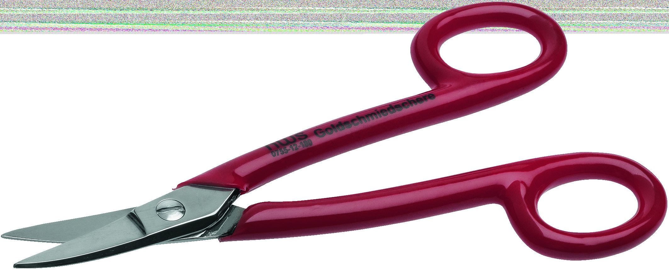 Ножницы по металлу ''Ювелирные'' 180 мм, ручки - кольцо