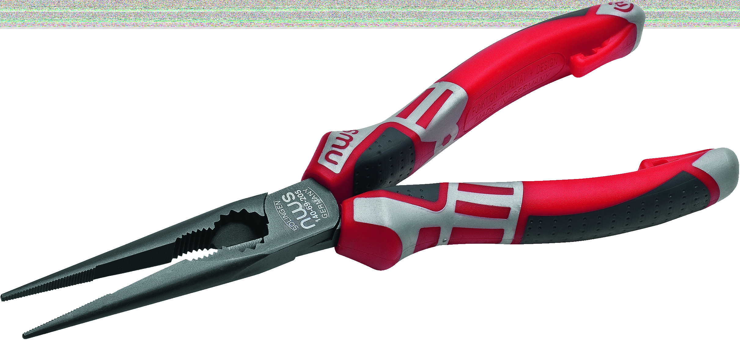 Длинногубцы прямые 170 мм, покрытие TitanFinish, рукоятки SoftGripp 3K