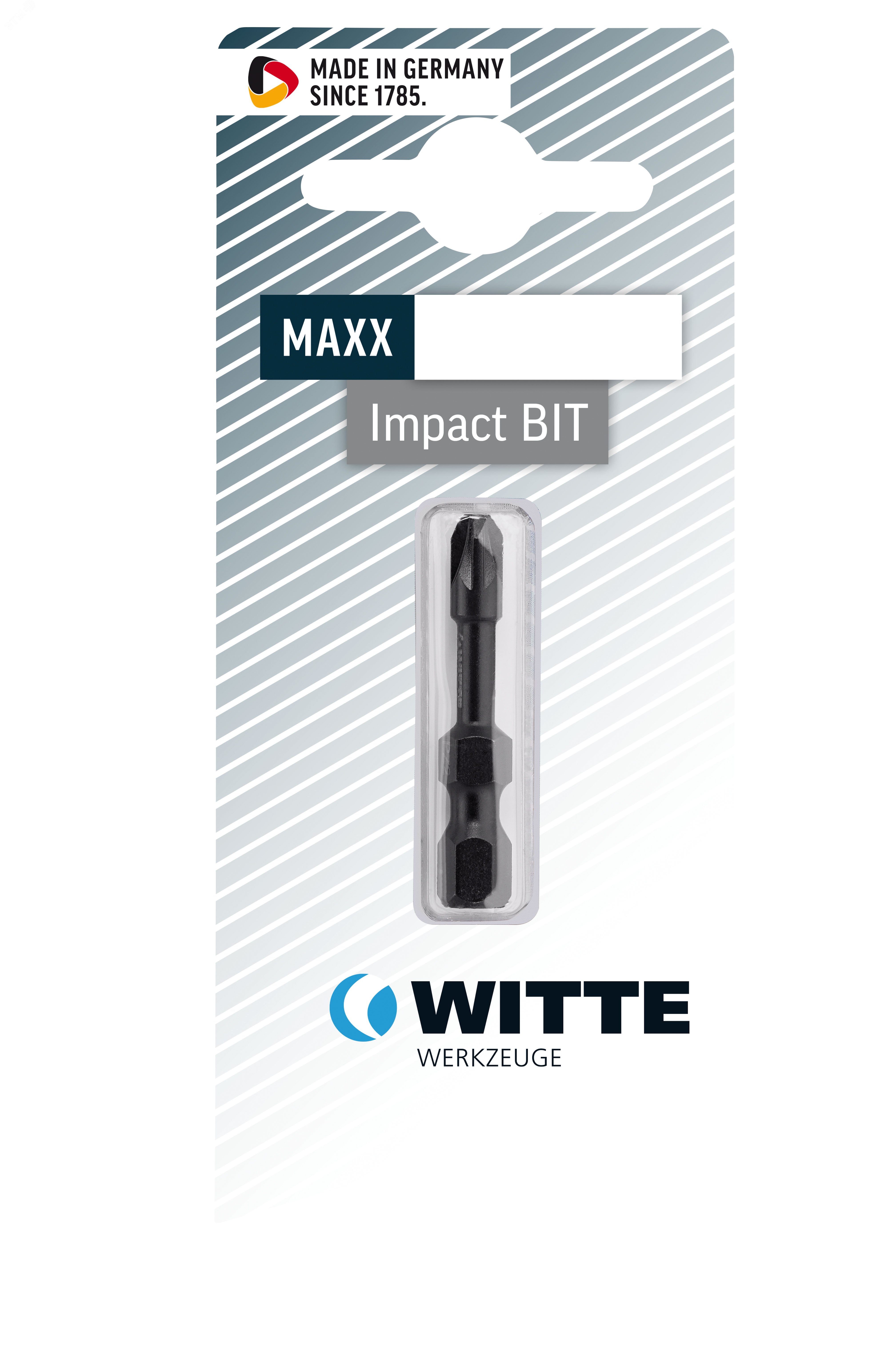 Изображение товара Бита PZ2X38 мм 1/4'' IMPACT WITTE высокопрочная для ударных винтовертов