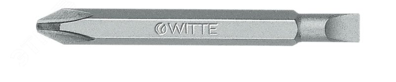 Изображение товара Двухсторонняя битка WITTE Industrial PH1/щлиц SL 0.6x4.5 х60 мм 1/4''