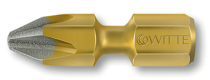 Бита PH2X25 мм 1/4'' BITFLEX Diamond алмазное напыление