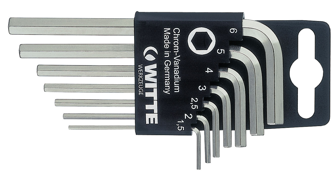 Набор шестигранных ключей 7 шт (1.5 - 6 мм)