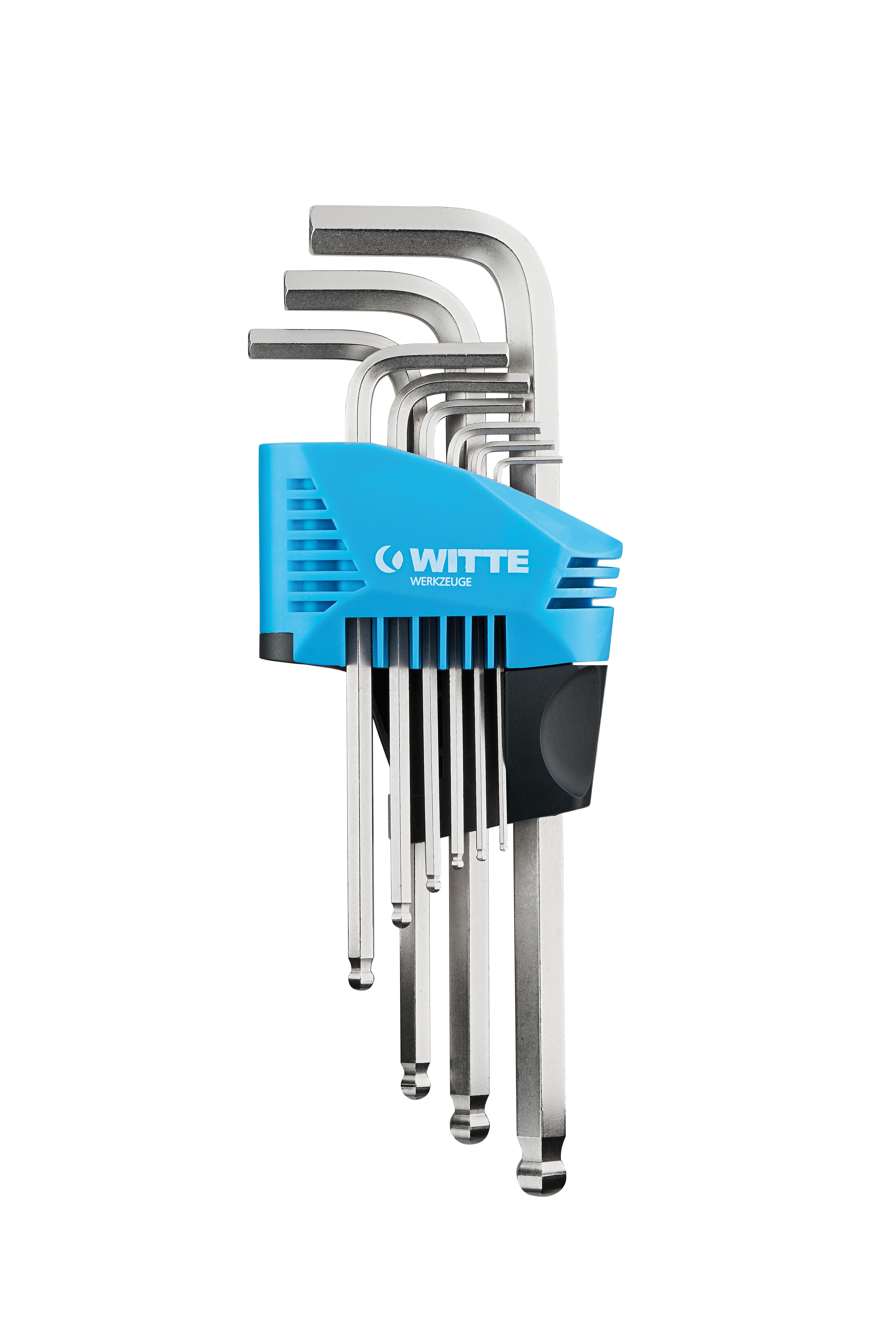 Набор шестигранных ключей с шаровидным наконечником 9 шт (1.5 - 10 мм), блистер