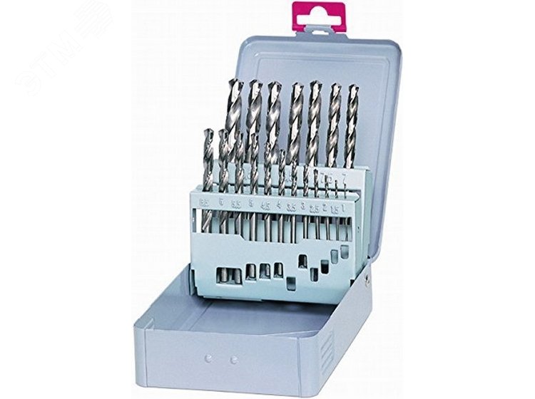 Изображение товара Набор сверл по металлу шлифованные 1-10 мм 19 шт KEIL