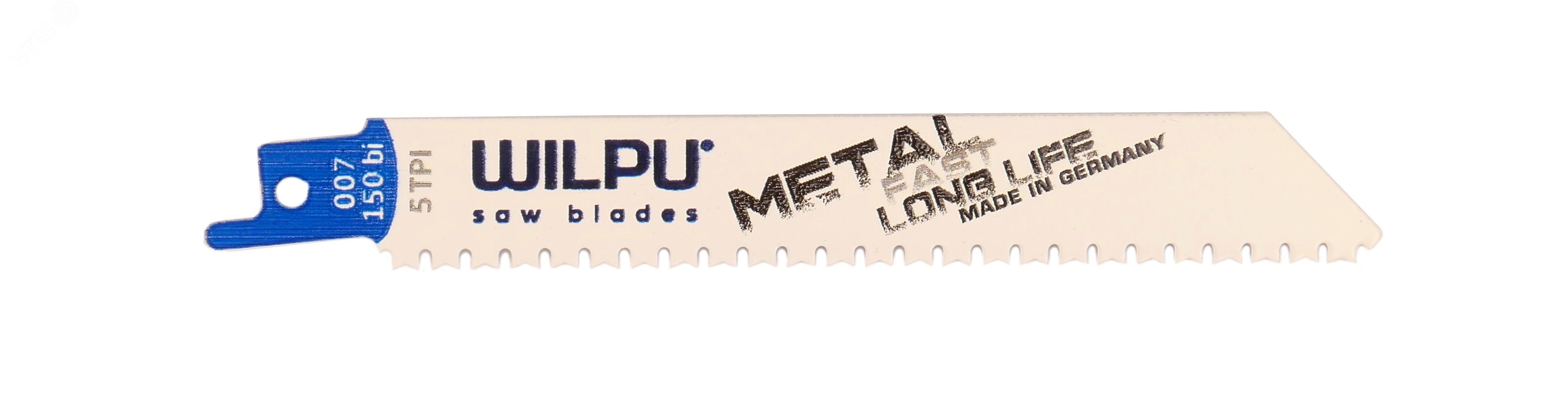 Полотно сабельное 007/150bi х 5 шт/уп  для стали, цветных металлов от 1,5мм (быстрый точный рез) 1861500005 WILPU