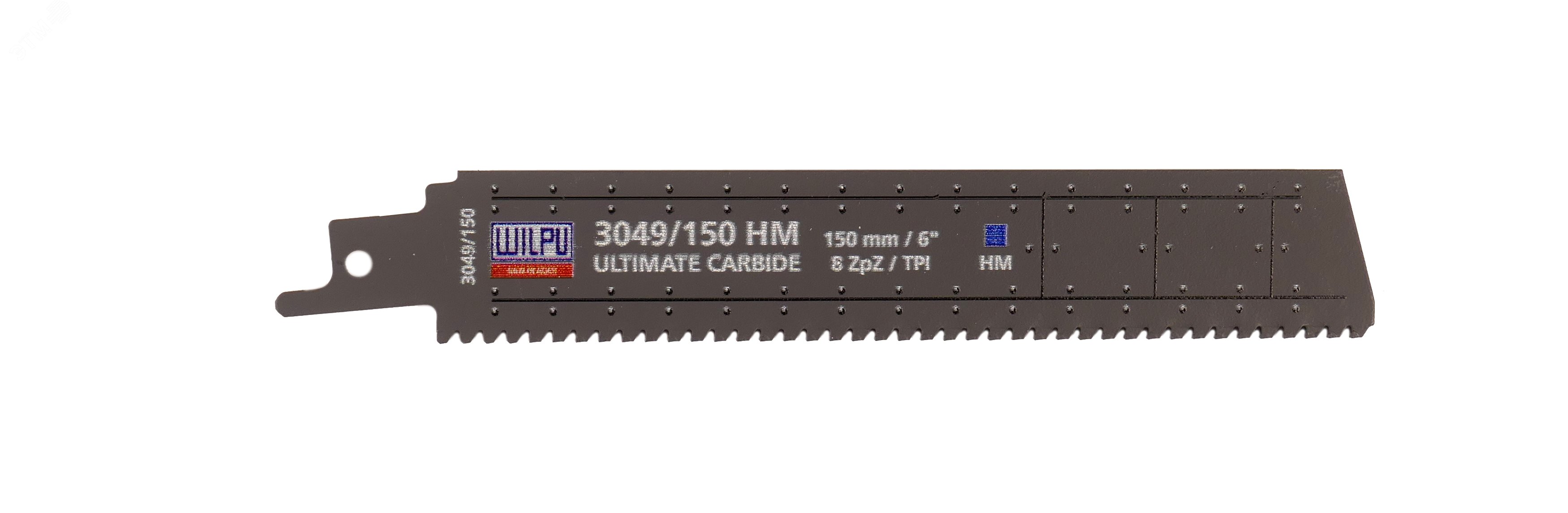 Изображение товара Полотно сабельное 3049/150 НМ х 1 шт/уп для цветных металлов, арматуры, чугуна, армированной резины (шт)