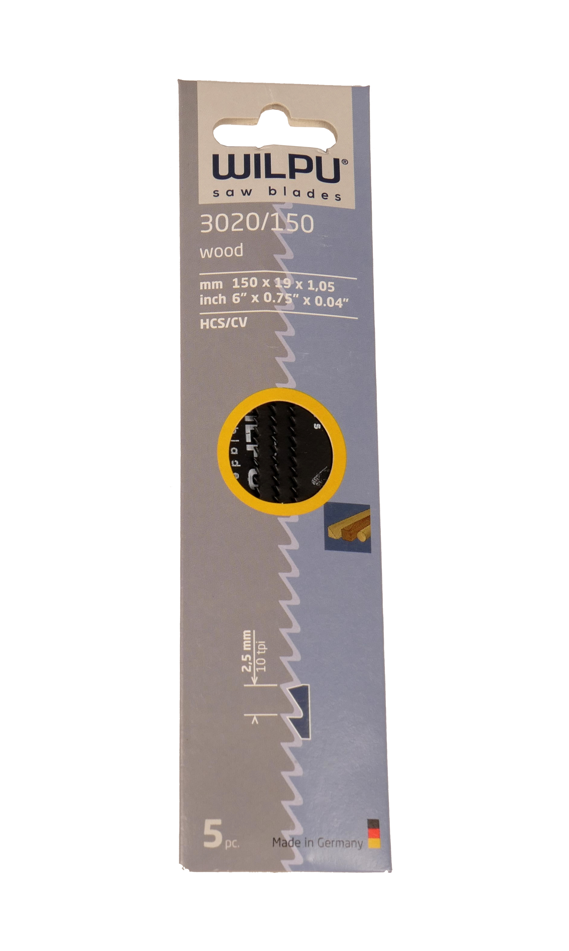 Полотно сабельное 3020/150x5 шт/уп для всех сортов древесины, мелкозубое