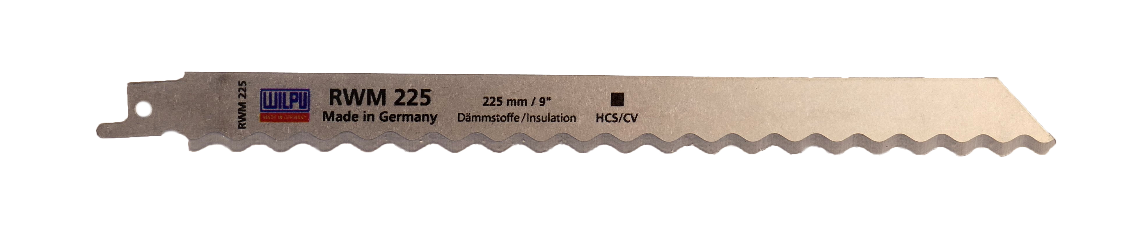 Полотно сабельное RWM 225x2 шт/уп для резины, кожи, изоляционного материала