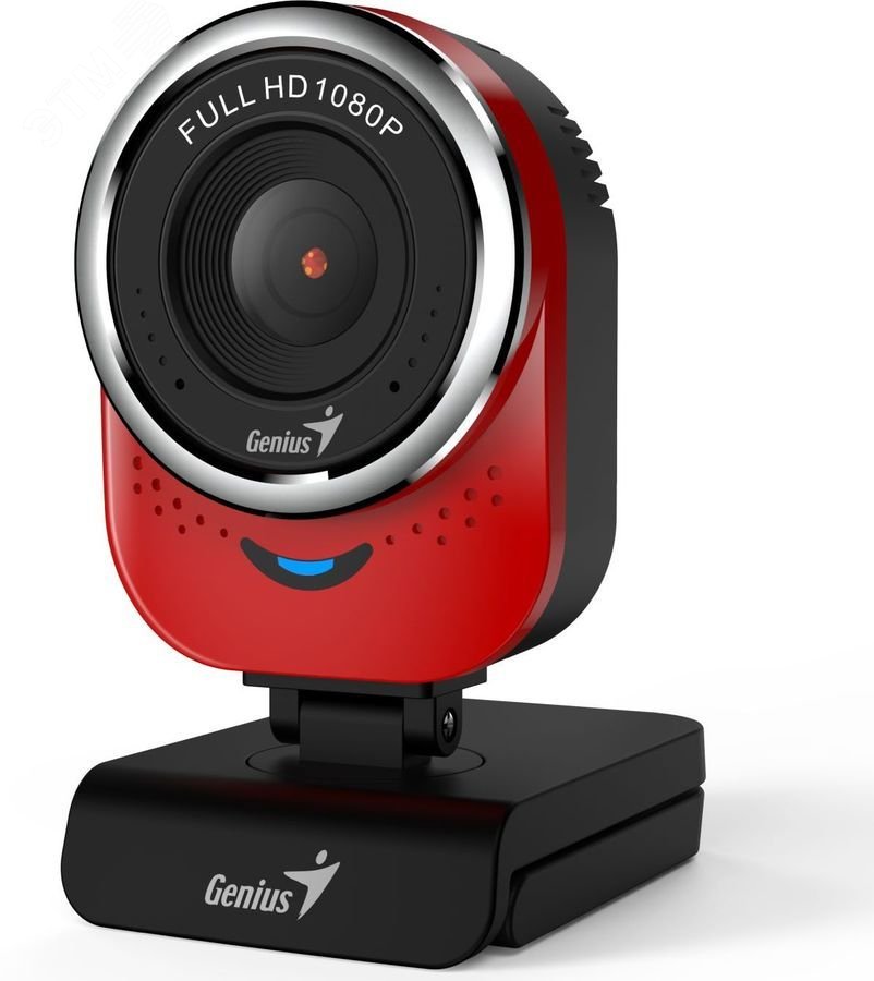 Веб-камера QCam 6000 1920x1080, микрофон, 360град,USB2.0, красный 32200002408 Genius - превью 3