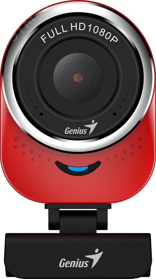 Веб-камера QCam 6000 1920x1080, микрофон, 360град,USB2.0, красный 32200002408 Genius - превью 2