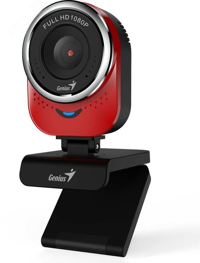 Веб-камера QCam 6000 1920x1080, микрофон, 360град,USB2.0, красный 32200002408 Genius - превью 4