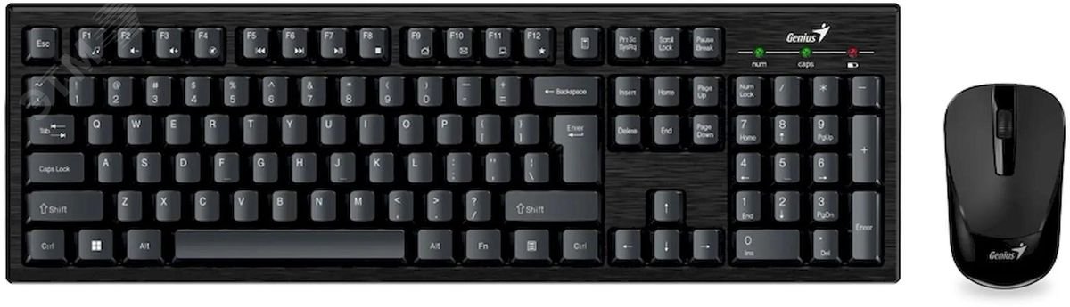 Комплект клавиатура + мышь беспроводной Smart KM-8101, черный 31340014402 Genius - превью 2