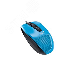 Мышь DX-150X, USB, голубой/черный
