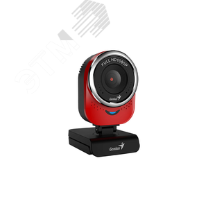 Веб-камера QCam 6000 1920x1080, микрофон, 360град,USB2.0, красный Genius