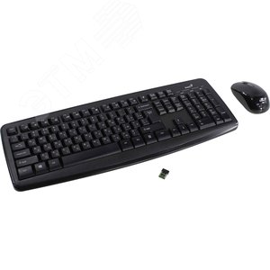 Комплект клавиатура + мышь беспроводной Smart KM-8101, черный Genius