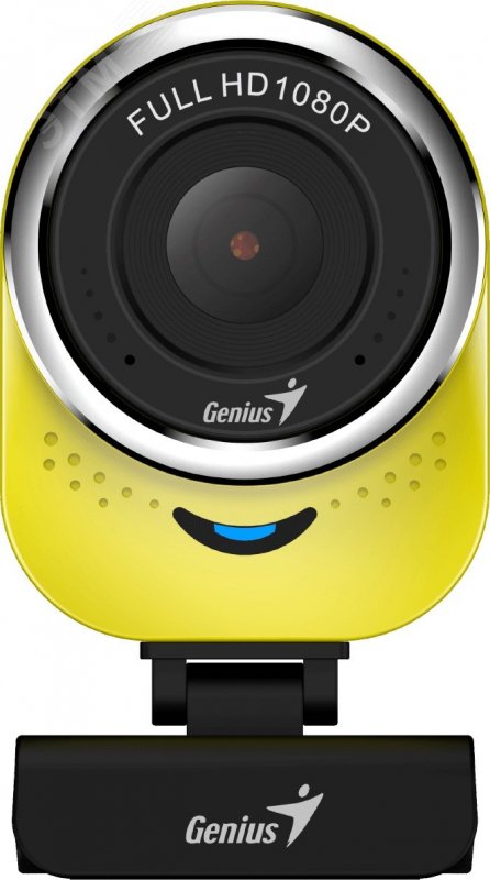 Веб-камера QCam 6000 1920x1080, микрофон, 360град, USB 2.0, желтый 32200002409 Genius - превью 2