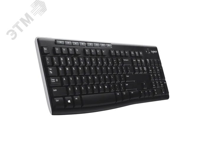 Клавиатура беспроводная K270, 112 клавиш, черный 920-003757 Logitech - превью 4