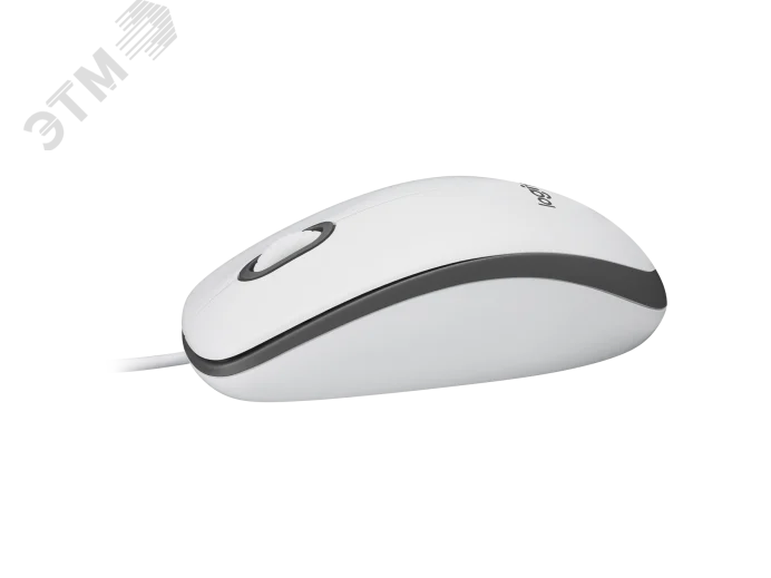 Мышь проводная M100, 1000 dpi, USB-A, белый 910-006764 Logitech - превью 4