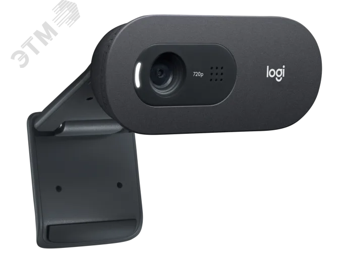 Веб-камера C505, 1280x720, 1.2 Мп, микрофон, 60град, USB 2.0, черный 960-001364 Logitech - превью 3