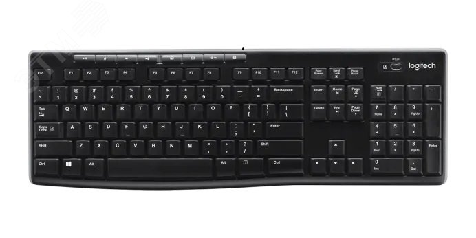 Клавиатура беспроводная K270, 112 клавиш, черный 920-003757 Logitech - превью