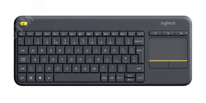 Клавиатура беспроводная K400, 85 клавиш, Touch Plus, черный 920-007147 Logitech - превью