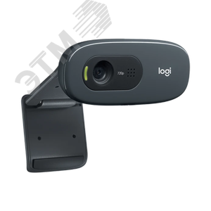 Веб-камера C270, 1280x720, 0.9 Мп, микрофон, 60град, USB 2.0, черный 960-001063 Logitech - 3