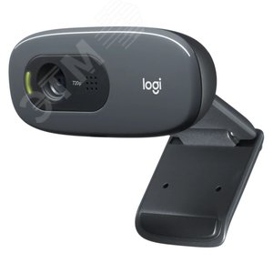 Веб-камера C270, 1280x720, 0.9 Мп, микрофон, 60град, USB 2.0, черный