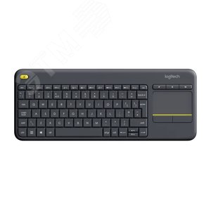 Клавиатура беспроводная K400, 85 клавиш, Touch Plus, черный