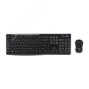 Комплект клавиатура + мышь беспроводной MK270, 112 клавиш, 1000 dpi, черный