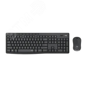 Комплект клавиатура + мышь беспроводной MK295, 111 клавиш, 1000 dpi, черный