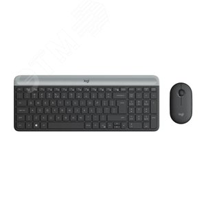 Комплект клавиатура + мышь беспроводной MK470, 102 клавиши, 1000 dpi, графит